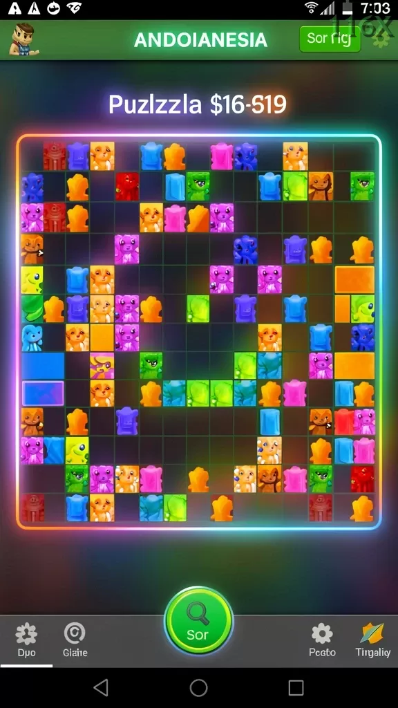 Cuplikan layar KOMEDI77 — menu navigasi